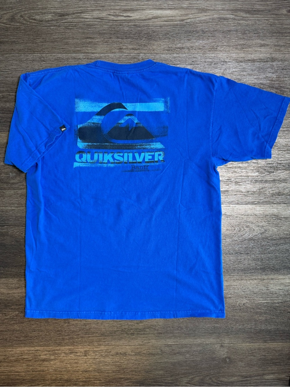 Quiksilver Men’s Royal Blue Logo Graphic Tee